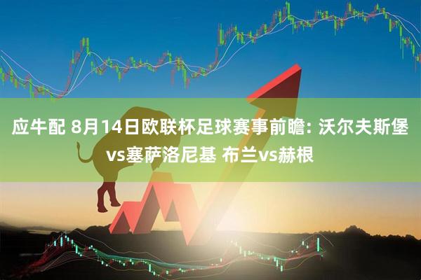 应牛配 8月14日欧联杯足球赛事前瞻: 沃尔夫斯堡vs塞萨洛尼基 布兰vs赫根