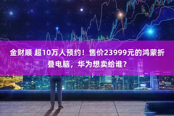 金财顺 超10万人预约！售价23999元的鸿蒙折叠电脑，华为想卖给谁？